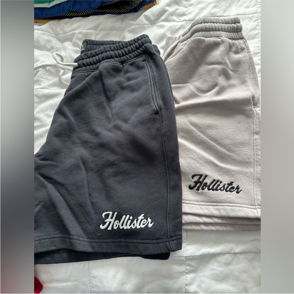 Hollister Black and White Shorts Duo & Backpack